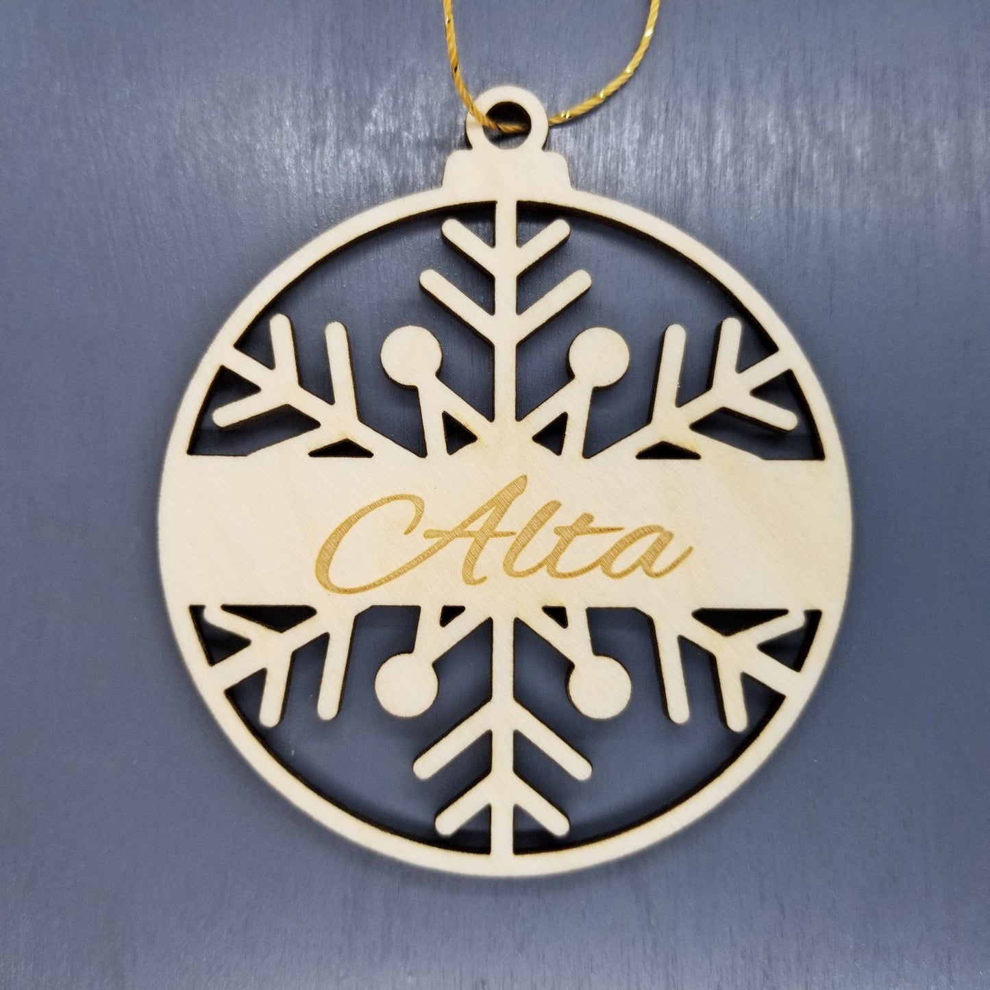 Alta Ornament Handmade Wood Souvenir - 15371