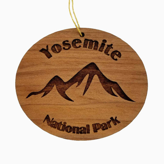 Yosemite Ornament California Souvenir Yosemite National Park Wood Ornament Ski Mountains - 15141