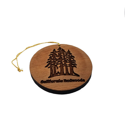 California Redwoods Multi Trees Wood Ornament Souvenir - 15018