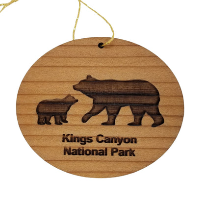 Kings Canyon Ornament Black Bear and Cub California Souvenir Kings Canyon National Park - 1064KING