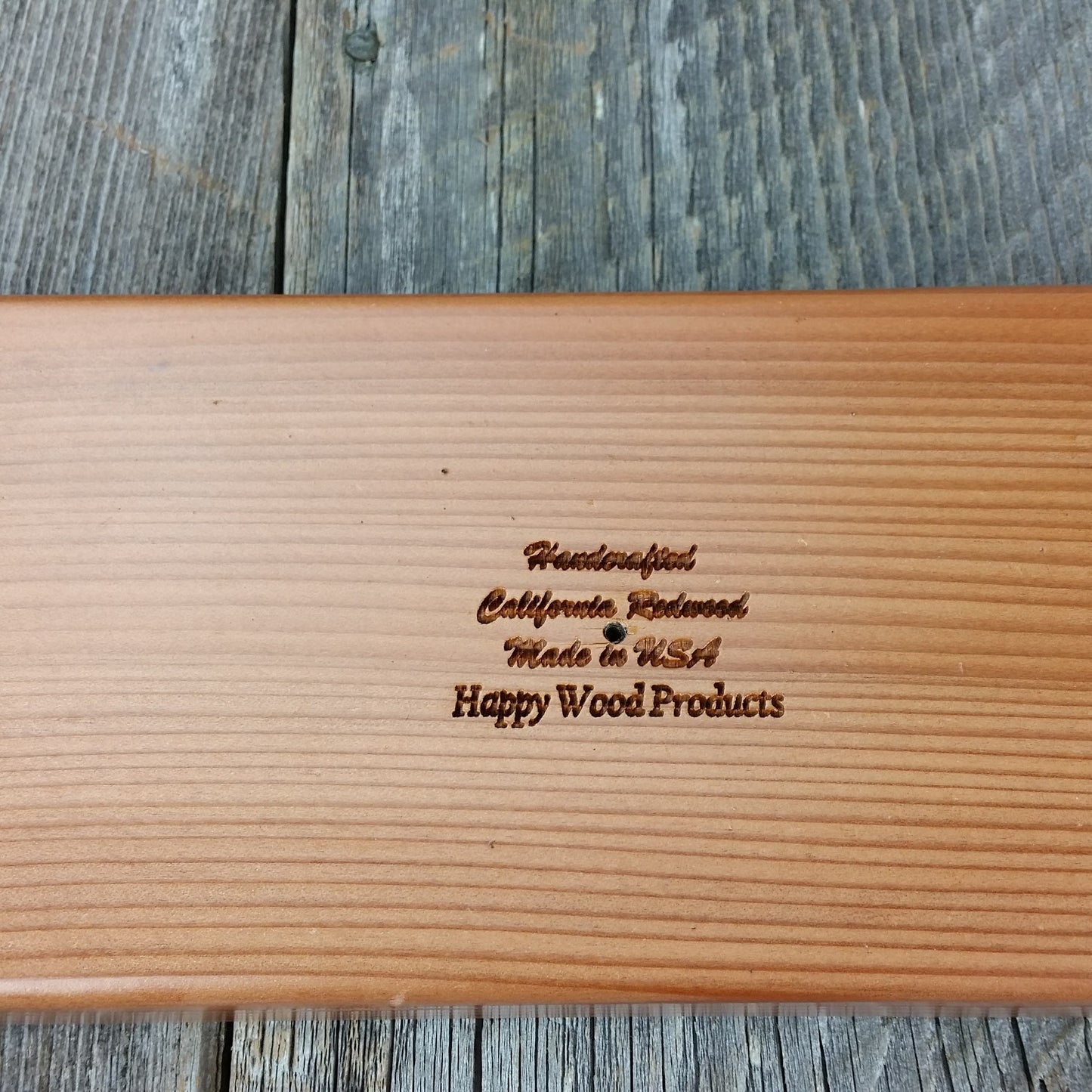 Redwood Wood Cribbage Board Handmade Laser Engraved 3 Player - 3147 ASST