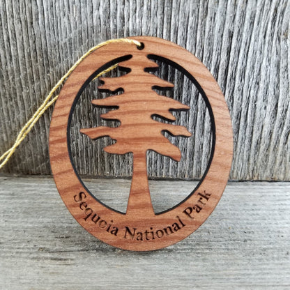 Sequoia National Park Cutout Big Tree Ornament Handmade in USA Souvenir Travel Gift - 1066SEQ