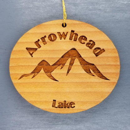 Arrowhead Lake Wood Ornament Pennsylvania Souvenir PA Pocono Mountains - 15102