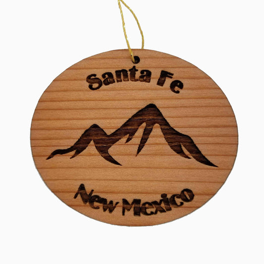 Santa Fe Ornament Handmade Wood Ornament New Mexico Souvenir NM -15097